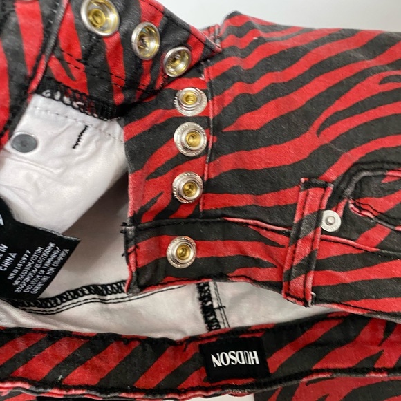 Hudson Red Zebra Girls Jeans - Picture 7 of 7